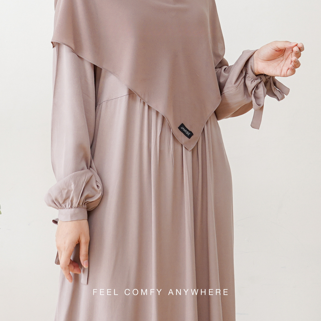 Bella Abaya Dress - Nougat