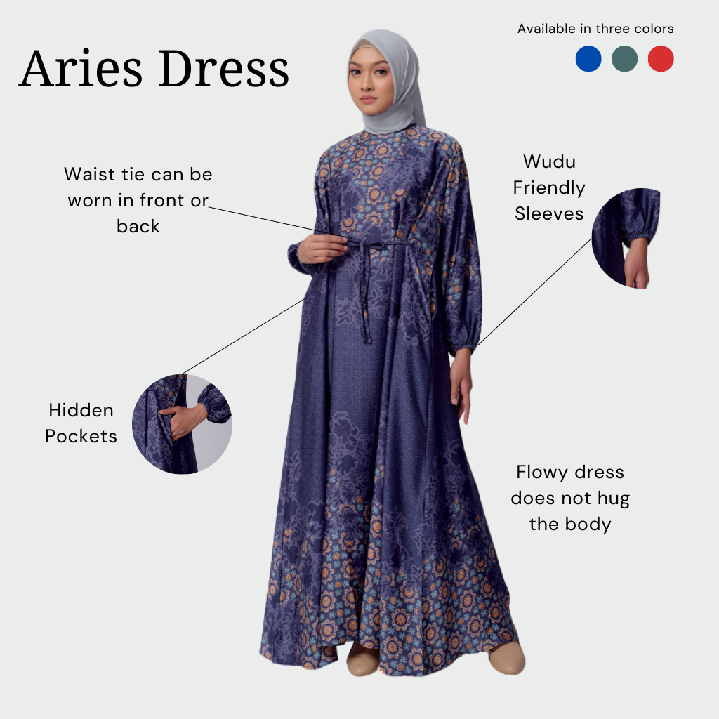 Aries Dress - Navy