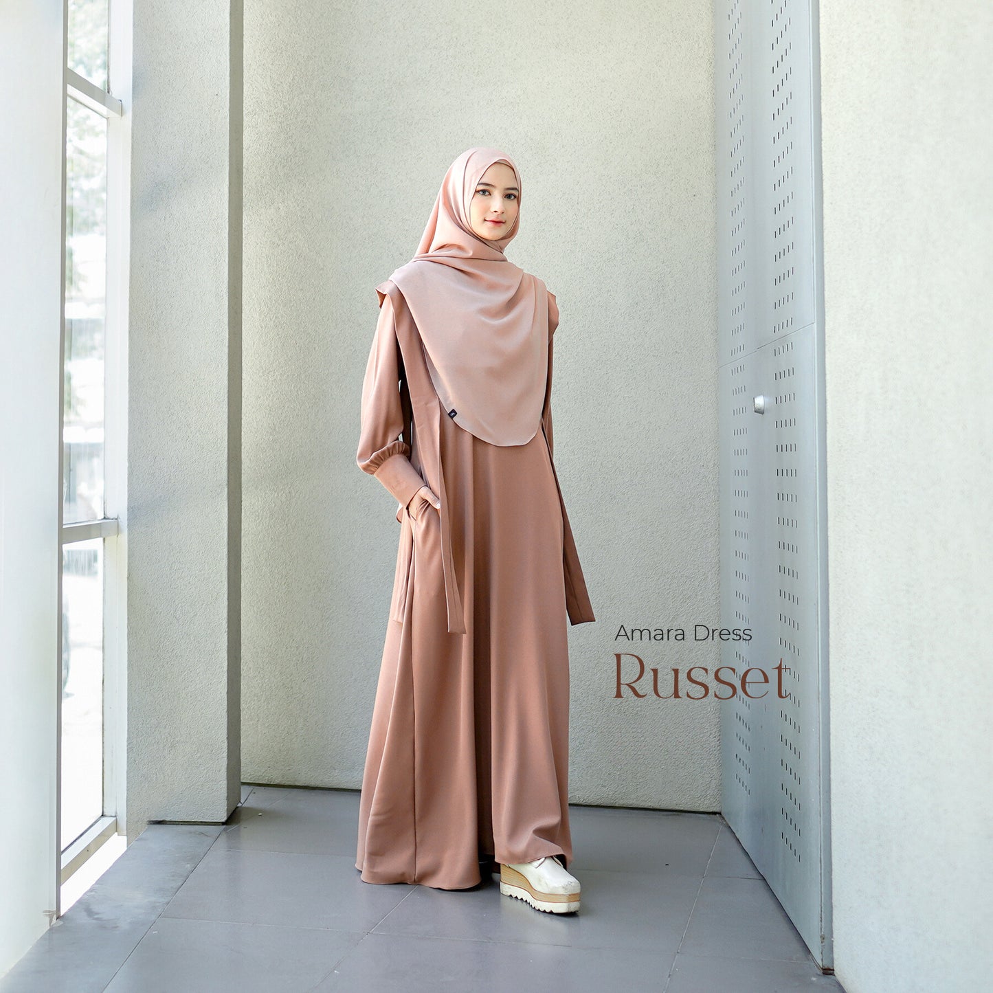 Amara Abaya Dress - Russet